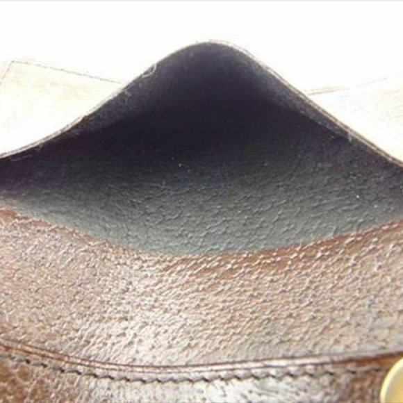 Authentic Salvatore Ferragamo Key case Key holder Brown Gold leather Woman unise - Picture 7 of 8